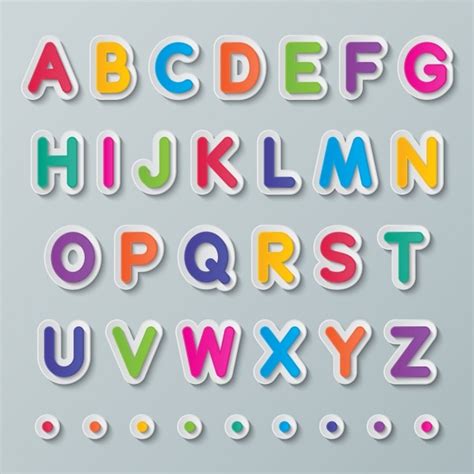 Letras Alfabeto Coloridas Para Imprimir