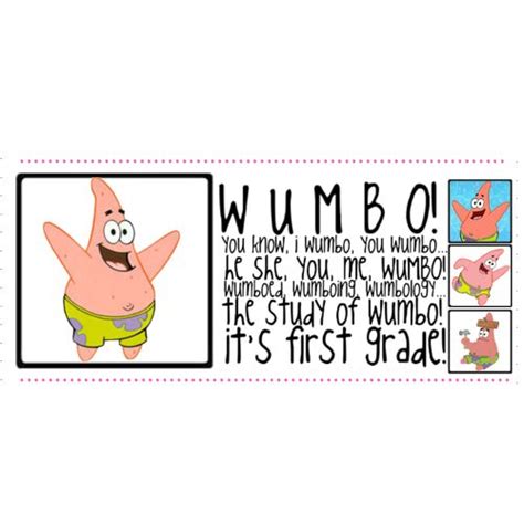 Customize your avatar with the wumbo spongebob and millions of other items. Wumbo Patrick Star Quotes. QuotesGram
