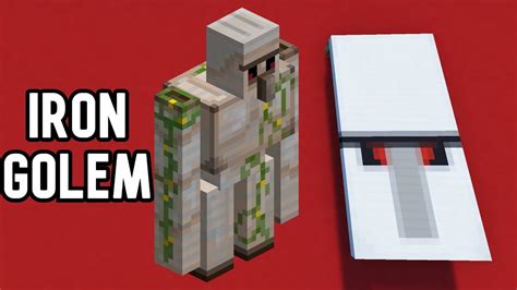 How To Make An Iron Golem In Minecraft Youtube