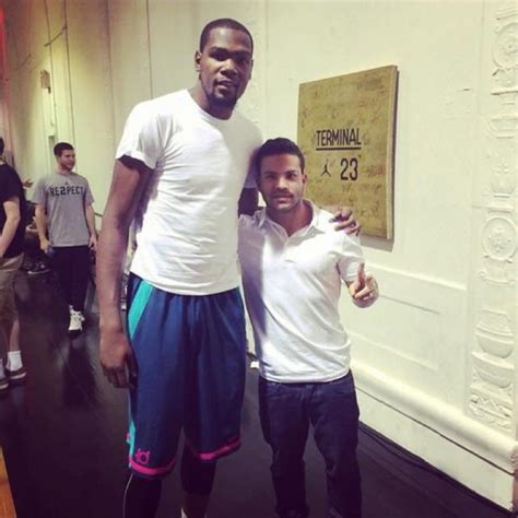 Photo Of Kevin Durant Next To A Professional Baseball Player Shows You
