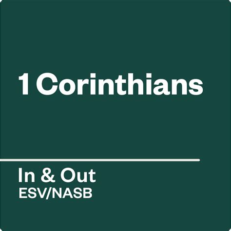 1 Corinthians — In And Out Precept Ministries Canada
