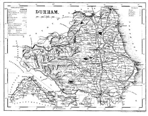 Durham Map England