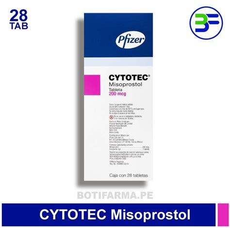Cytotec 200 Mcg Misoprostol De 28 Un Botifarma Perú Sjl