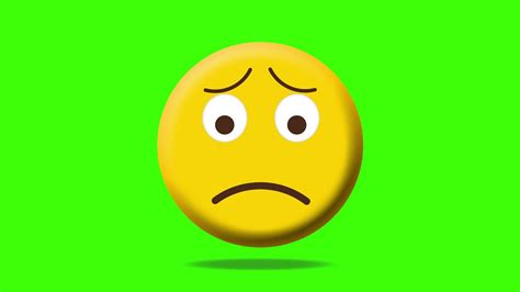 Emoji Sad Face Green Screen Free Use Youtube