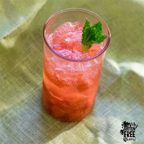 Refreshing Watermelon Spritzer With Gluten Free Vodka