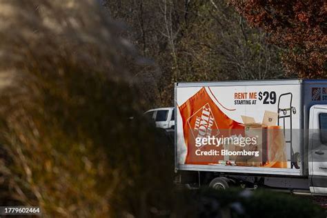 Rental Trucks Parked Outside Of A Home Depot Store In Glastonbury