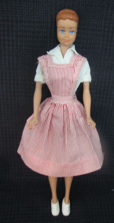 Vintage Barbie Midge Wearing Candy Striper Volunteer 889 1964