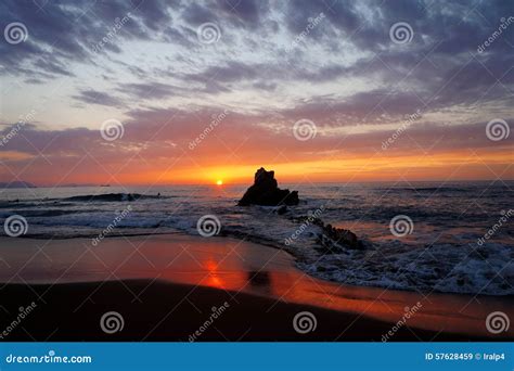 Late Afternoon Beach Stock Image Image Of Water Season 57628459