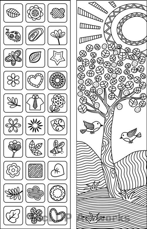Ricldp Artworks 3 Free Coloring Bookmarks