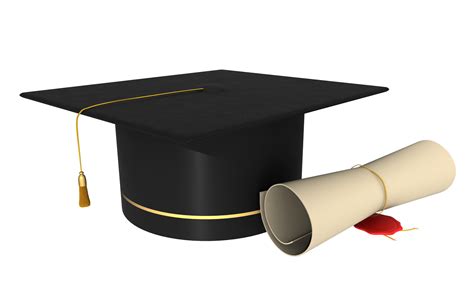 Graduation Cap And Diploma Clipart Png Freeiconspng