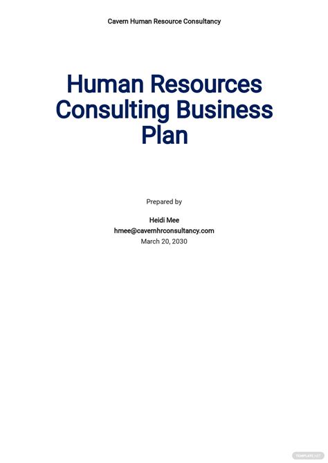 31 Free Hr Plan Templates Edit And Download