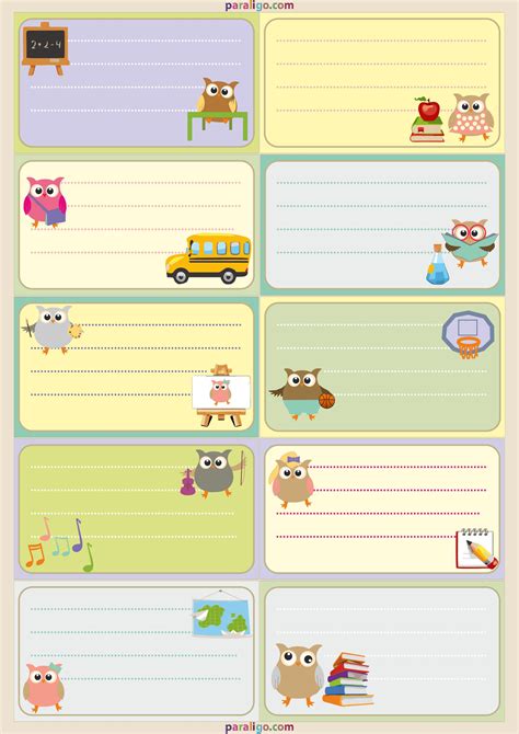 Crmla Notebook Free Printable Name Labels For School Books