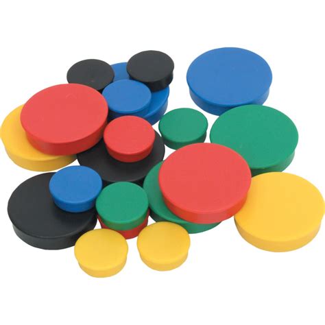 Offis 35mm Whiteboard Magnets Assorted Colours Pk 10 8360510k Cromwell Tools