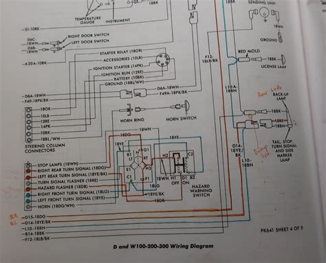 Help Interpreting This Wiring Diagram For The Lighting 76 W100 Dodge