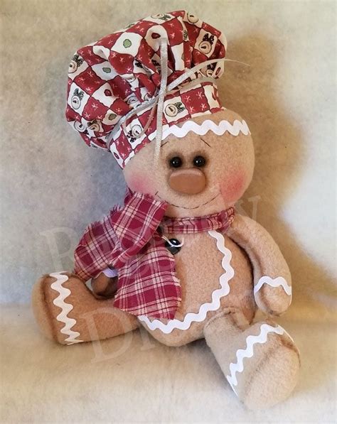 Handmade Primitive Folk Art Gingerbread Doll Bakers Etsy Primitive Folk Art Homespun Handmade