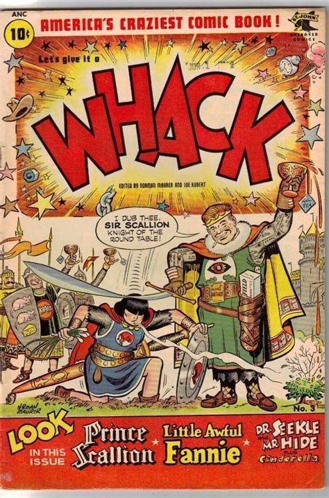 Original Golden Age 1954 Satire Comic Book Whack 3 Vg Maurerkubert