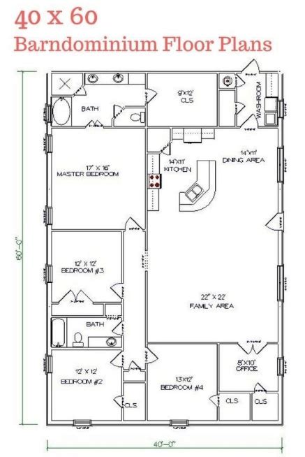 Barndominium Floor Plans Interior