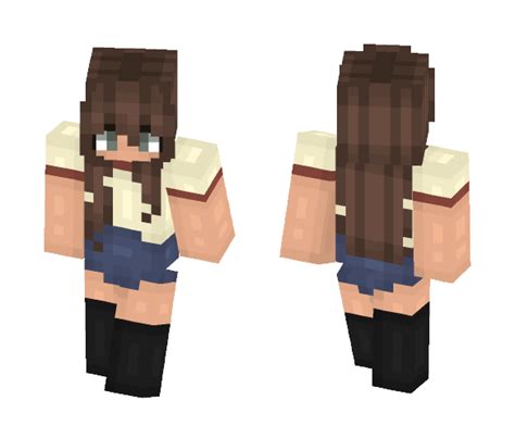 Download Girl With Brown Hair Minecraft Skin For Free Superminecraftskins