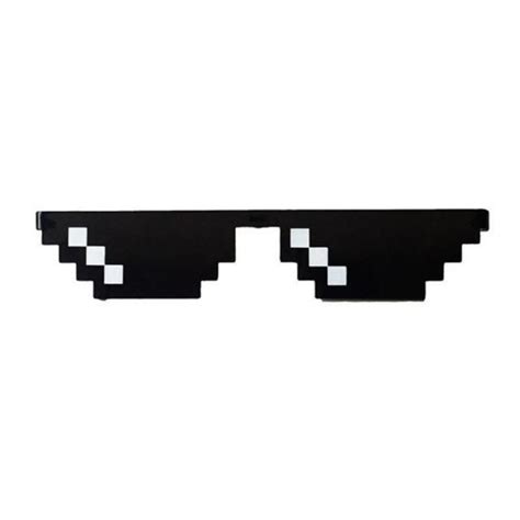 1pc New Black Eye Glasses With It Sunglasses Fashion Deal Cool Eyewear Unisex Thug Life 8 Bit