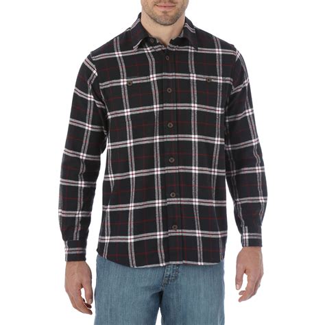 Mens Premium Long Sleeve Flannel Shirt