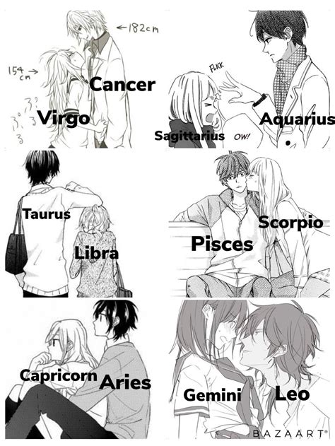 Anime Couples As Zodiac Signs Anime Wallpaper Hd