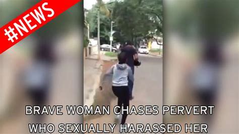 Watch The Moment Female Jogger Chases Down Man Who Sexually Harassed Her During Run World News