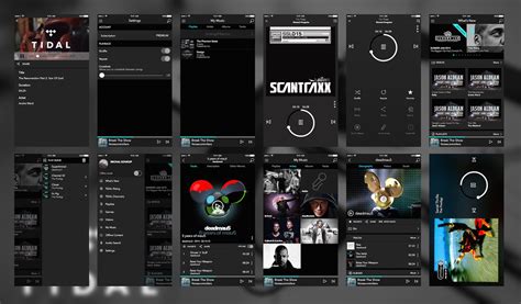 Tidal also promises exclusive songs and videos from tidal is currently accessible on the desktop (though the lossless streaming feature is only available for chrome) as well as ios and android apps in these. Tidal Music App UI Sketch Resource for Sketch Image Zoom ...