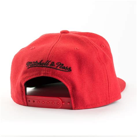 Mitchell And Ness Snapback Wool Solid Chicago Bulls Red Chicago Bulls