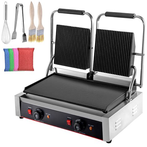 Vevor Commercial Sandwich Panini Press Grill V X W Double Up