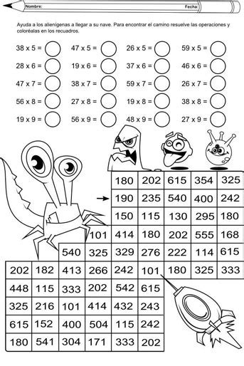 Cuadernillo De Multiplicaciones Para Primaria