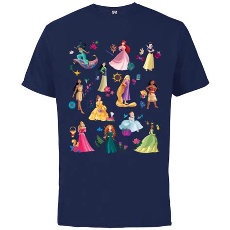 disney princess magical print short sleeve cotton t shirt for adults customized athletic
