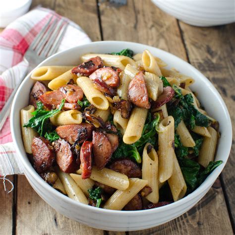 Place the chicken on a plate and put it to one side. Whole-Wheat Pasta with Spicy Chorizo and Kale Recipe ...
