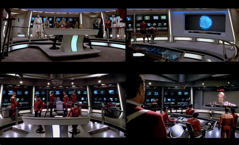Different Bridge Views Of The Uss Enterprise Ncc 1701 A Star Trek