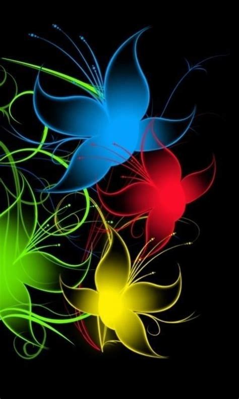 Download 480x800 Abstract Flowers Cell Phone Wallpaper