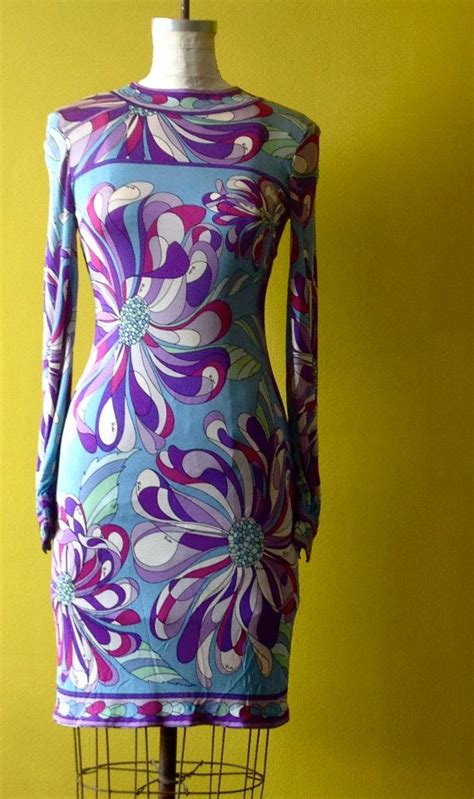 authentic 1960s emilio pucci silk jersey dress by oldusedstuff pucci vintage dresses fashion