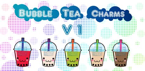 Bubble Tea Charm Designs By Maemaetwin On Deviantart