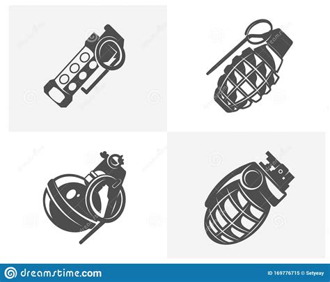 Grenades Logo Design Grenade Symbol Design Template Grenade Line Art