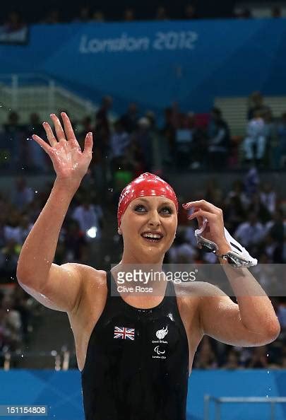 Jessica Jane Applegate Of Great Britain Celebrates After Winning The