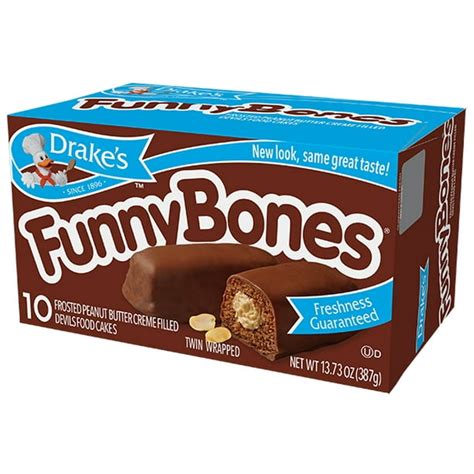 Drakes Funny Bones 8 Boxes Of Frosted Peanut Butter Creme Filled