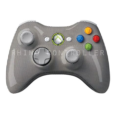 Xbox 360 Controller Wireless Glossy Wtp 193 Carbon Fiber Triangles