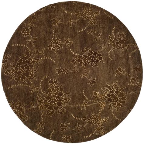 Safavieh Soho Brown 5 Ft X 5 Ft Round Area Rug Soh512a 5r The Home
