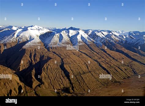 New Zealand South Island Christchurch Flying Over The Southern Alps