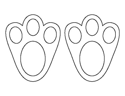 You will need a pdf reader to view these files. Printable Easter Bunny Paw Print Template