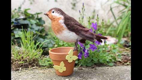 Making A Needle Felted Robin From Start To Finish Youtube