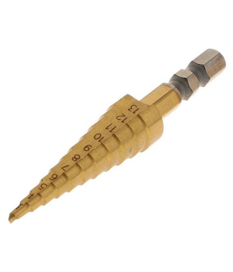 Hss Steel Step Cone Drill Titanium Bit Set Hole Cutter Hex Shank Buy Hss Steel Step Cone Drill