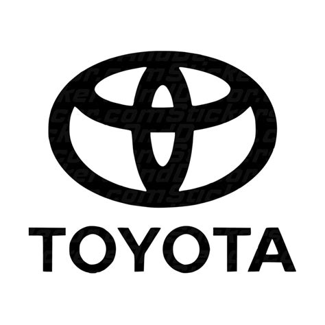 In 1958, toyota expanded into the american market. TOYOTA LOGO M/TEKST — Stickers And Decor