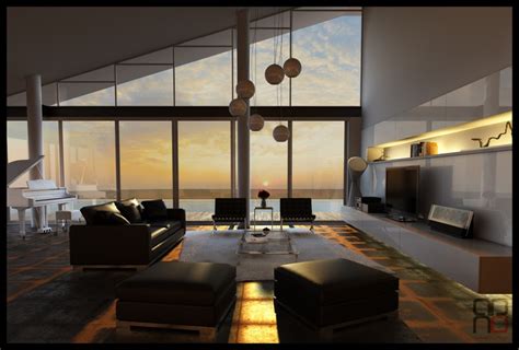 3ds Max Sunset Render Interior Renderings And Good Examples Of Work