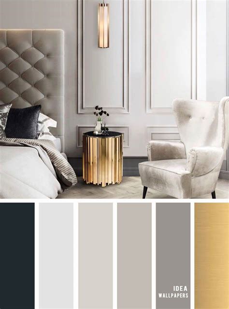 Grey Gold Bedroom Home Decorating As A Couple Quintessence Parisienne
