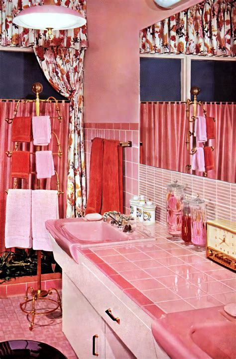 28 Vintage Pink Bathrooms See Some Wild Bubblegum Era Midcentury Home