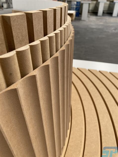Decorative Wall Panels Curved Scandinavian Profiles Machining
